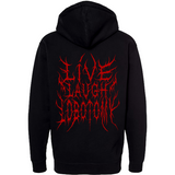 LIVE LAUGH LOBOTOMY ZIP-UP HOODIE